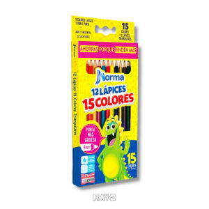 Colores Norma 12 Lapices 15 Colores 4.2mm Nueva Version